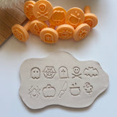 10-Piece Halloween Stamp Set – For Pottery, Clay & Baking